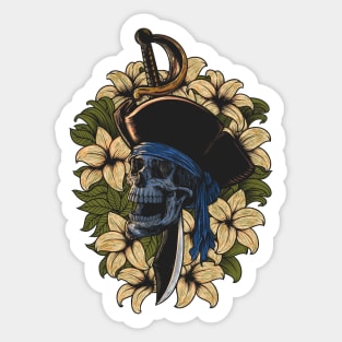 Floral Pirates Sticker